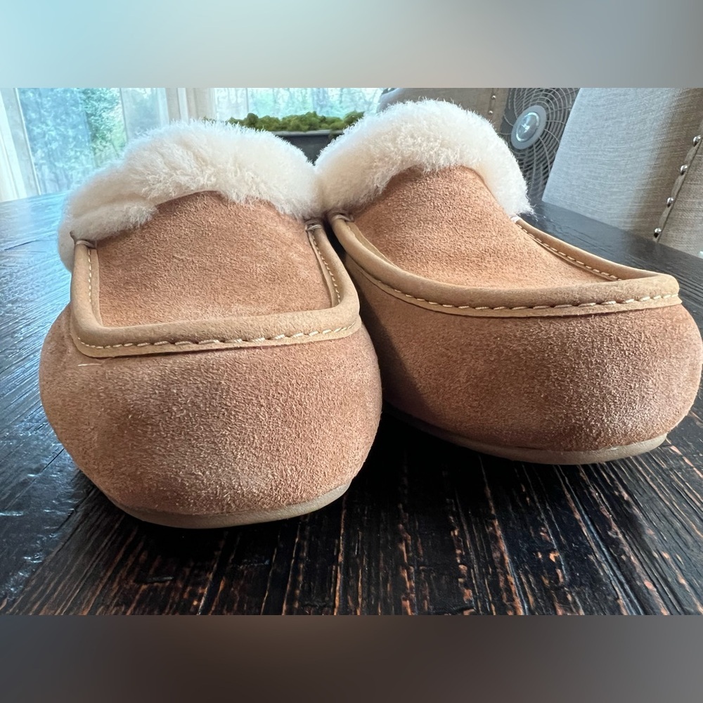 UGG Ansley Mule Chestnut Suede Slippers Women’s Size 6 - Picture 6 of 11